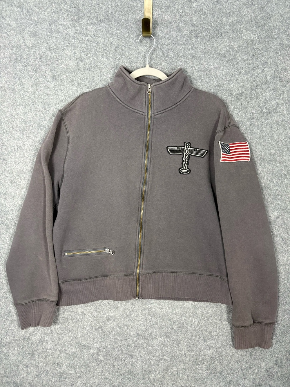 Red Canoe Boeing B-17E Aviation Full Zip Jacket Large